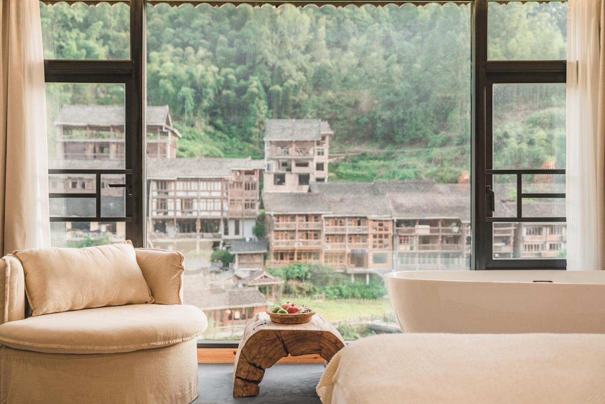 肇兴溪舍山堂 Creekside Inn Liping Kültér fotó